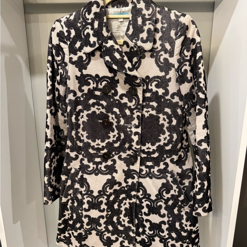 Anthropologie Black and Grey Coat